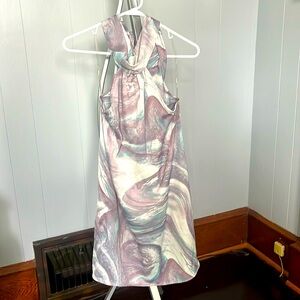 Blue and purple dress